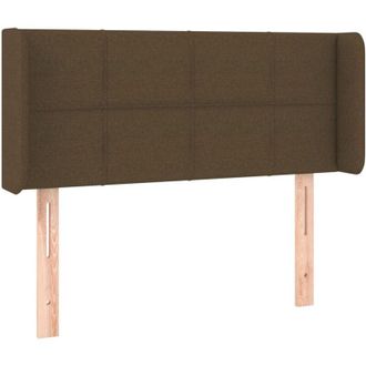 vidaXL Cabecero Con Led De Tela Marr&oacute;n Oscuro 83x16x78/88 Cm Vidaxl