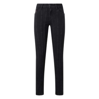 Diesel Skinny Fit Broek - Dames - Jeans - Zwart - Maat: W24 Katoen