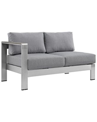 ModWay Shore Left-Arm Corner Sectional Outdoor Patio Aluminum Loveseat