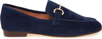 Bibi Lou Schoenen, Dames, Blauw, 36 EU, Leer, Loafer met metalen bit