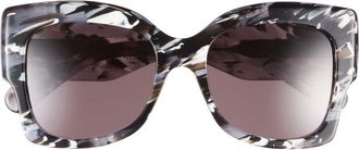 Chlo&eacute; Square Sunglasses in Grey Grey Grey at Nordstrom Rack