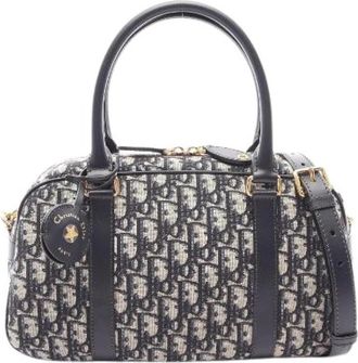 Dior Pre-owned D-vibe Oblique Canvas Leather 2way Handtas - Dames - Vintage Handtas - Veelkleurig - ONE Size - Leer - Vintage