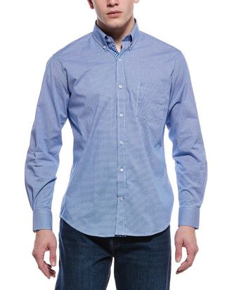 Tailorbyrd Tailorbyrd Signature Micro Gingham Button Down Shirt