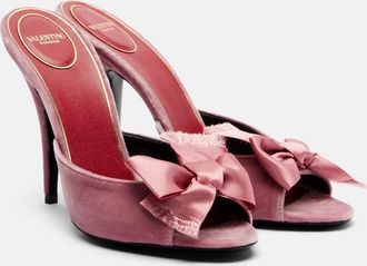 Valentino Garavani Marie A bow-detail velvet mules