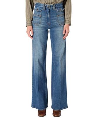 Gerard Darel Anna Flared High Rise Jeans in Universe at Nordstrom, Size 4