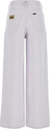 Lois Womens Lilac Linen Wide-Leg Pant Orchidhush Exterior: Pantaloni Trousers
