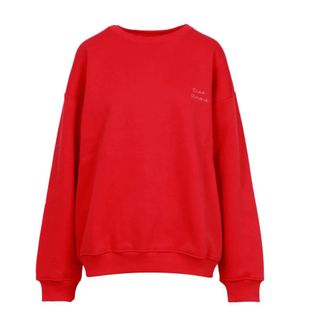 Giada Benincasa Hoodies & sweatvesten, Dames, Rood, S, Katoen, Sweatshirt