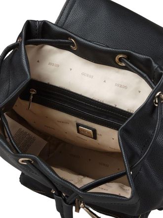 Guess Womens Backpack Black Polyurethane