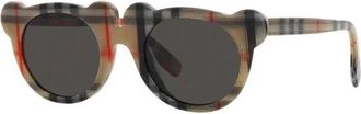 Burberry Zonnebril met ronde glazen - unisex - Zonnebrillen - Veelkleurig - 43 MM - Accessoires