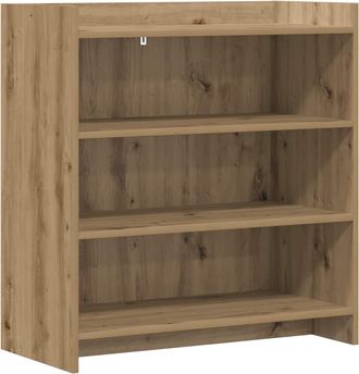 vidaXL Aparador Roble Artisan 75 X 36 X 80 Cm Madera De Ingenier&iacute;a Vidaxl
