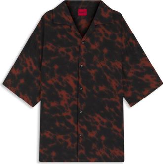 HUGO BOSS Oversized-fit shirt with digital print