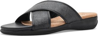 Softwalk Tillman 6.0 Womens Sandals Black/Black : 10.5 W (E), Leather