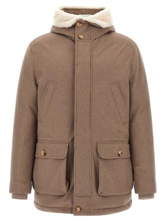 Brunello Cucinelli Mens Flannel Down Jacket