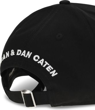 Dsquared2 Mens Baseball Cap Logo Black Cotton Hat