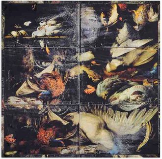 Maison Margiela Birds Silk Foulard Square 90