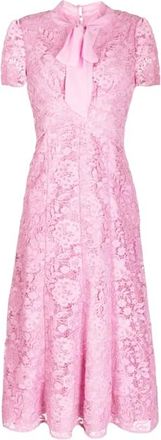 Self Portrait Pink Cord Lace Crossover Dress Size XS