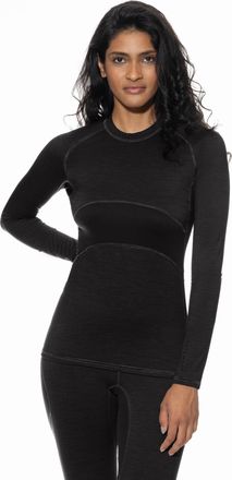 Mey Langarmshirt MEY Prfrmnc+, Damen, Gr. XXL, schwarz, Obermaterial: 48% Schurwolle, 48% Polyester, 4% Elasthan, k&ouml;rpernah h&uuml;ftbedeckend, Rundhals, Shirt