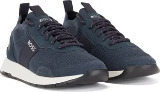 BOSS Titanium Sneaker in Dk Bu at Nordstrom Rack, Size 11Us / 10Uk