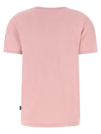 Maison Margiela Flocked Logo Print T-shirt - Pink