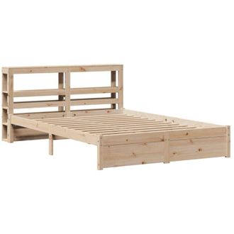vidaXL Bed Frame with Headboard without Mattress 140x200 cm vidaXL