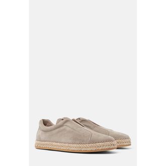 Scarosso Thiago Espadrilles in Grey - Suede at Nordstrom, Size 41.5