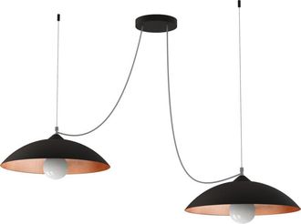 Lumicom Dream L&aacute;mpara De Techo Negro Hoja 2 Luces