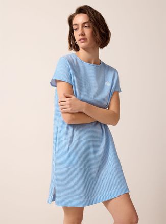 Lauren Ralph Lauren Womens Pinstriped pocket sleep Tee Shirt