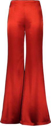 Galvan satin flared trousers