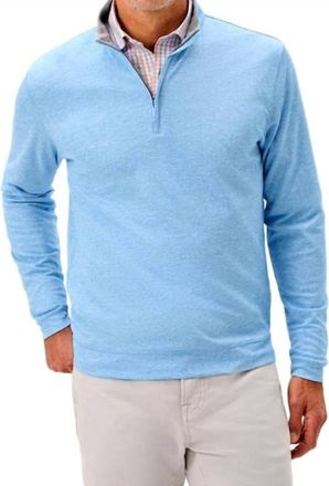 Johnnie-O Pircio 1/4 Zip Pullover Sweater In Blue