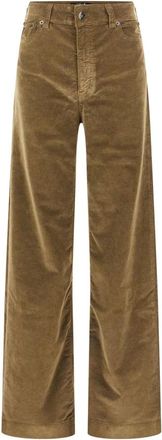 Lois Pantalones Anchos - Trousers - Mujer - Marr&oacute;n - W30