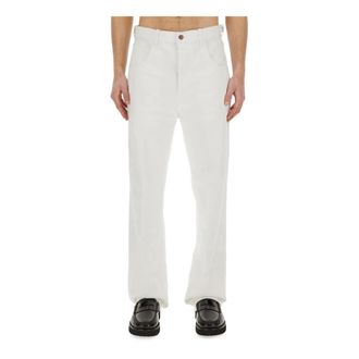 Haikure Straight Jeans, male, White, Size: W32 Logan DB Jeans