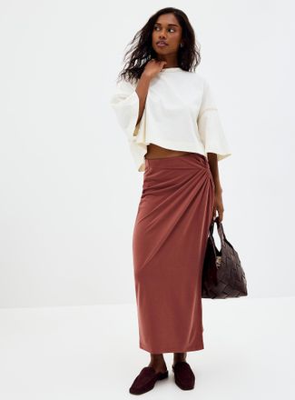 BOSS Womens Enature twisted detail skirt