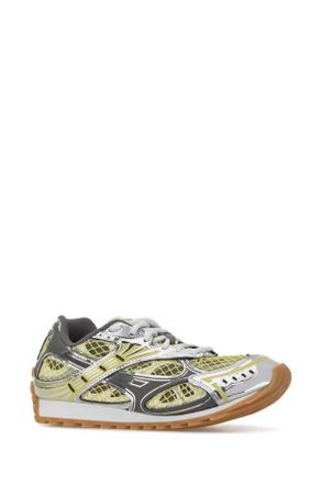 Bottega Veneta Womens Multicolor Orbit Sneakers Silveryyellow