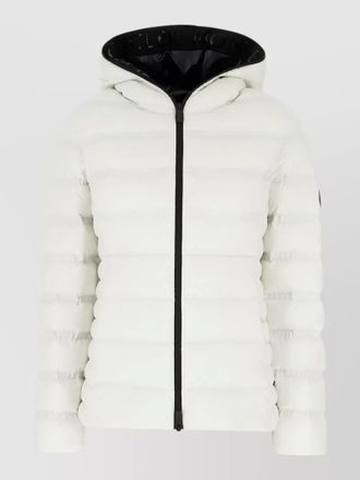 Moncler stretch nylon hooded alete down coat