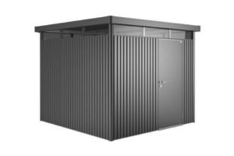 BIOHORT Caseta Cobertizo Metalica Highline H1 Color Gris Oscuro Metalizado Puerta Standard