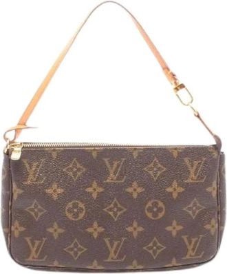 Louis Vuitton Borsa Pochette Accessoires Monogram Pre-owned - - Pre-owned - Donna - Marrone - ONE SIZE