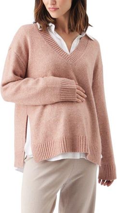 Ripe Vera Nursing Knit in Rose Marle at Nordstrom, Size X-Large Au