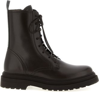 Brunello Cucinelli Shiny Loop Detail Stivali E Stivaletti Marrone-Donna