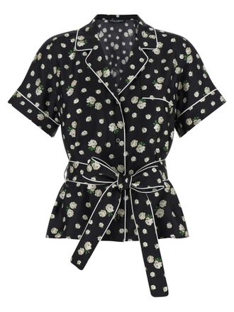 Dolce & Gabbana Black Silk Womens Blouse