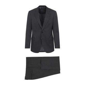 Giorgio Armani Sophisticated Wool Suit Nude Neutrals