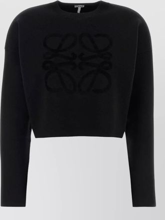 Loewe stretch wool blend crew neck sweater