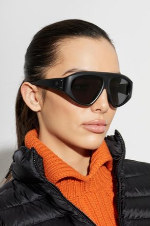Moncler Zyra Sunglasses, Unisex, Black