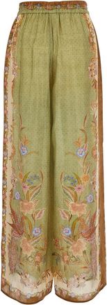 Zimmermann Womens Trousers Indra Relaxed Pant Multicolour Silk