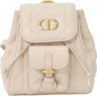 Dior Pink Leather Backpack (Pre-Owned)