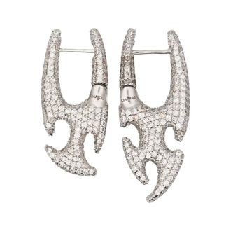 Darkai Earrings, male, White, Size: ONE SIZE Earrings