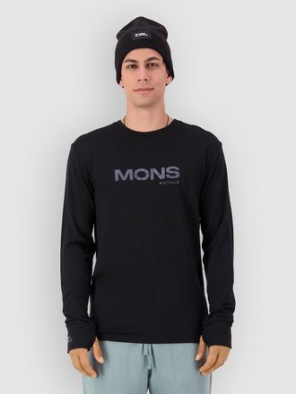 Mons Royale Yotei Merino Classic Long Sleeve Funktionsshirt schwarz