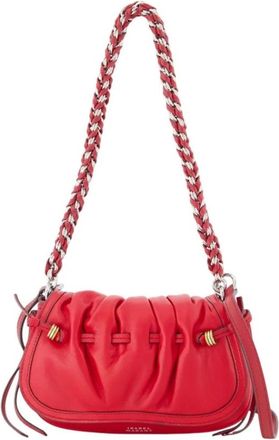 Isabel Marant Bolton XS Schoudertas - Dames - Tassen - Rood - Maat: ONE Size Leer