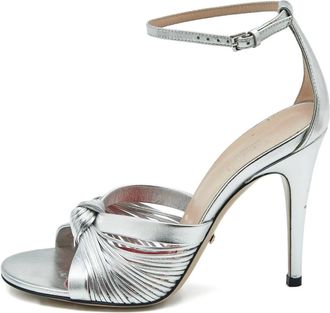 Gucci Sandali Allie con nodo - Argento