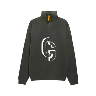 Gertrude Hoodies & sweatvesten, Heren, Groen, M, Zip-throughs