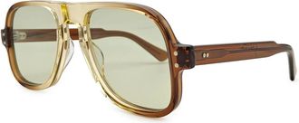JULIUS TART OPTICAL Dart Zonnebril - Dames - Zonnebrillen - Bruin - ONE Size - Accessoires